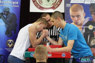 Armwrestling w XIV LO: Mężczyźni prawa ręka do 70kg