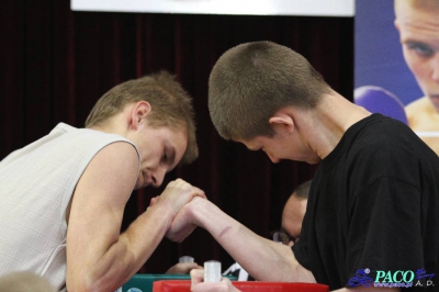 Armwrestling w XIV LO: Mężczyźni prawa ręka do 70kg