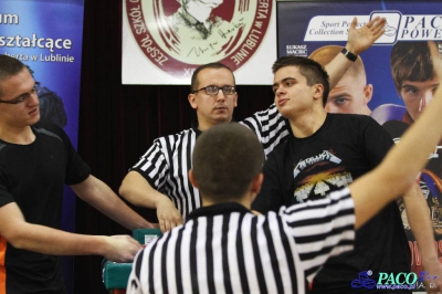 Armwrestling w XIV LO: Mężczyźni prawa ręka +70kg