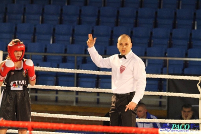 XIII MP Seniorek w Boksie Mikołajska Anna BSB Astoria Bydgoszcz vs Sibiga Klaudia Ring Sikorski ST.Wola I AB