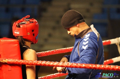 XIII MP Seniorek w Boksie Drabik Sandra Kick Boxing Kielce vs Cieslik Katarzyna DKB Dabrowa Górnicza 3:0