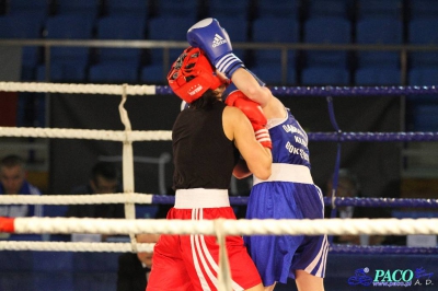 XIII MP Seniorek w Boksie Drabik Sandra Kick Boxing Kielce vs Cieslik Katarzyna DKB Dabrowa Górnicza 3:0