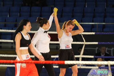 XIII MP Seniorek w Boksie Andrzejewska Anna Gwardia Łódź vs Bogoń Paulina PTB Tiger Tarnów 1:2