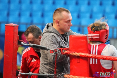 XIII MP Seniorek w Boksie ćwierćfinał kat. 48 kg: Agnieszka Słomska (Broń Radom) - Małgorzata Choma (Mechanik Włodawa)