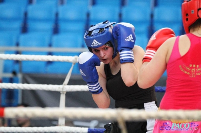 13. Mistrzostwa Polski Kobiet w Boksie - półfinał kat. 81 kg: Patrycja Woronowicz (Boxing Sokółka) - Anna Szpoton (Garda Karczew) 3:0