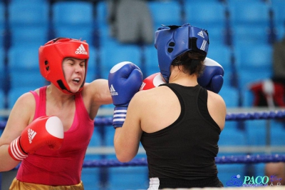 13. Mistrzostwa Polski Kobiet w Boksie - półfinał kat. 81 kg: Patrycja Woronowicz (Boxing Sokółka) - Anna Szpoton (Garda Karczew) 3:0