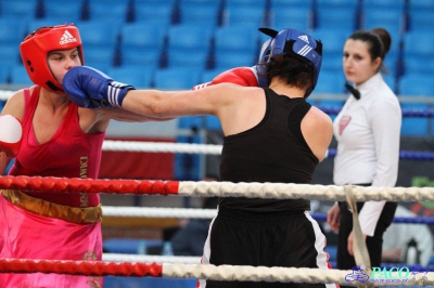 13. Mistrzostwa Polski Kobiet w Boksie - półfinał kat. 81 kg: Patrycja Woronowicz (Boxing Sokółka) - Anna Szpoton (Garda Karczew) 3:0