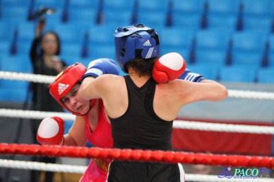 13. Mistrzostwa Polski Kobiet w Boksie - półfinał kat. 81 kg: Patrycja Woronowicz (Boxing Sokółka) - Anna Szpoton (Garda Karczew) 3:0