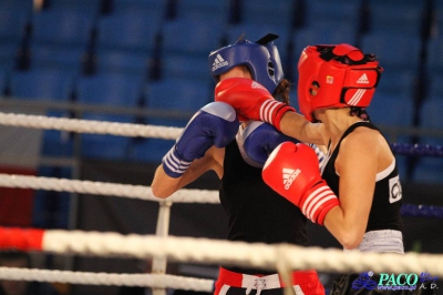  Półfinały 13. Mistrzostw Polski Kobiet w Boksie kategoria 51 kg: Żaneta Cieśla (UKS Kontra Elbląg) - Klaudia Sibiga (Ring Stalowa Wola) RSC 4