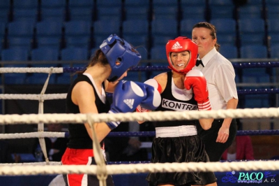  Półfinały 13. Mistrzostw Polski Kobiet w Boksie kategoria 51 kg: Żaneta Cieśla (UKS Kontra Elbląg) - Klaudia Sibiga (Ring Stalowa Wola) RSC 4