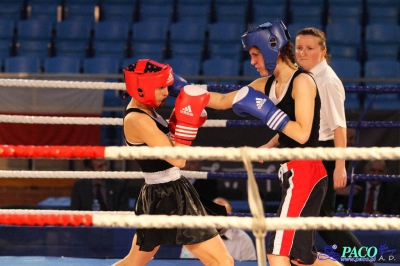  Półfinały 13. Mistrzostw Polski Kobiet w Boksie kategoria 51 kg: Żaneta Cieśla (UKS Kontra Elbląg) - Klaudia Sibiga (Ring Stalowa Wola) RSC 4