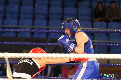 Półfinały 13. Mistrzostw Polski Kobiet w Boksie kategoria 57 kg: Sandra Kruk (UKS Kontra Elbląg) - Aleksandra Banak (Polonia Leszno) RSC 4