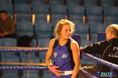 Półfinały 13. Mistrzostw Polski Kobiet w Boksie kategoria 57 kg: Jadwiga Stańczak (GUKS Carbo Gliwice) - Sylwia Pel (GUKS Carbo Gliwice) 3:0