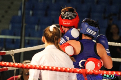  Półfinały 13. Mistrzostw Polski Kobiet w Boksie kategoria 75 kg: Lidia Fidura (GUKS Carbo Gliwice) - Wioleta Michalska (Legia Warszawa) RSC 4