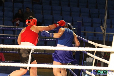 Półfinały 13. Mistrzostw Polski Kobiet w Boksie kategoria +81 kg: Sylwia Kusiak (Skorpion Szczecin) - Magdalena  Flak (TSB Tarnów) RSC 2