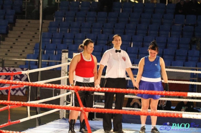 Półfinały 13. Mistrzostw Polski Kobiet w Boksie kategoria +81 kg: Sylwia Kusiak (Skorpion Szczecin) - Magdalena  Flak (TSB Tarnów) RSC 2