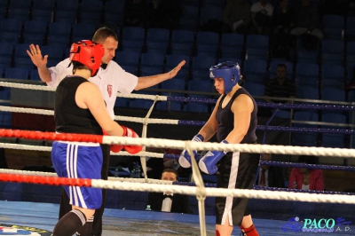 Półfinały 13. Mistrzostw Polski Kobiet w Boksie kategoria +81 kg: Marlena Gawrońska (Stella Gniezno) - Natalia Stasiewicz (Boxing Sokółka) RSC 2