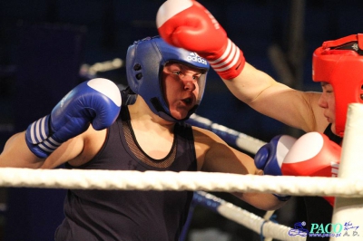 Półfinały 13. Mistrzostw Polski Kobiet w Boksie kategoria +81 kg: Marlena Gawrońska (Stella Gniezno) - Natalia Stasiewicz (Boxing Sokółka) RSC 2