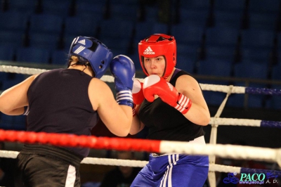 Półfinały 13. Mistrzostw Polski Kobiet w Boksie kategoria +81 kg: Marlena Gawrońska (Stella Gniezno) - Natalia Stasiewicz (Boxing Sokółka) RSC 2