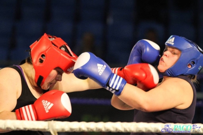 Półfinały 13. Mistrzostw Polski Kobiet w Boksie kategoria +81 kg: Marlena Gawrońska (Stella Gniezno) - Natalia Stasiewicz (Boxing Sokółka) RSC 2