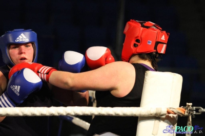 Półfinały 13. Mistrzostw Polski Kobiet w Boksie kategoria +81 kg: Marlena Gawrońska (Stella Gniezno) - Natalia Stasiewicz (Boxing Sokółka) RSC 2