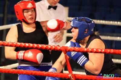 Półfinały 13. Mistrzostw Polski Kobiet w Boksie kategoria +81 kg: Marlena Gawrońska (Stella Gniezno) - Natalia Stasiewicz (Boxing Sokółka) RSC 2