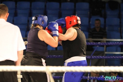 Półfinały 13. Mistrzostw Polski Kobiet w Boksie kategoria +81 kg: Marlena Gawrońska (Stella Gniezno) - Natalia Stasiewicz (Boxing Sokółka) RSC 2