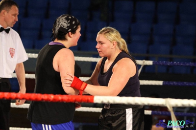 Półfinały 13. Mistrzostw Polski Kobiet w Boksie kategoria +81 kg: Marlena Gawrońska (Stella Gniezno) - Natalia Stasiewicz (Boxing Sokółka) RSC 2