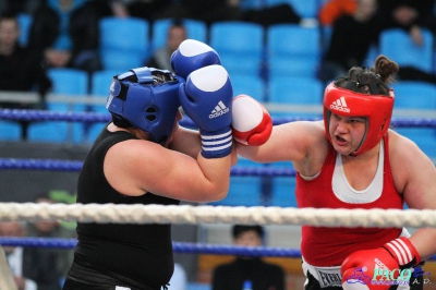 Finał 13. MP seniorek kat +81 kg: Sylwia Kusiak - Marlena Gawrońska