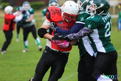 PLFA I: Tytani Lublin - Mustangs Płock 13:12