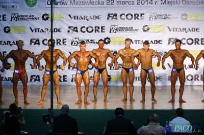 Kulturystyka mężczyzn ; 75 kg Debiuty PZKFiTS Ostrów Mazowiecka 2014_67