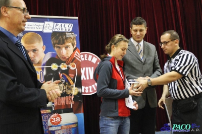 I Zawody w Armwrestlingu uczniów XIV LO: Open kobiet prawa ręka