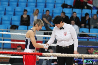 XIII MP Seniorek w Boksie walka ćwierćfinałowa Karolina Michalczuk vs Anita Skoczek