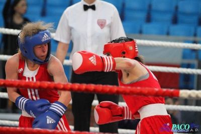 13. Mistrzostwa Polski Kobiet w Boksie - półfinał kat. 48 kg: Patrycja Bednarek (PKB Polkowice) - Agnieszka Słomska (Broń Radom)