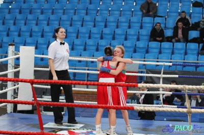 13. Mistrzostwa Polski Kobiet w Boksie - półfinał kat. 48 kg: Patrycja Bednarek (PKB Polkowice) - Agnieszka Słomska (Broń Radom)