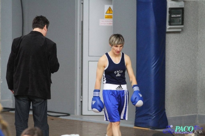 13. Mistrzostwa Polski Kobiet w Boksie - półfinał kat. 48 kg: Sandra Brodacka (Carbo Gliwice) - Magdalena Józak (Boksing Zielona Góra) 3:0