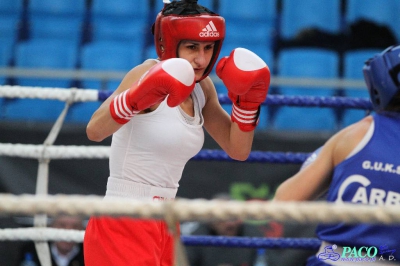 13. Mistrzostwa Polski Kobiet w Boksie - półfinał kat. 60 kg: Karolina Graczyk (Copacabana Konin) - Natalia Kowalska (Carbo Gliwice) KO-B 1. runda