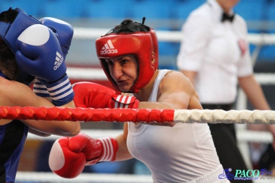 13. Mistrzostwa Polski Kobiet w Boksie - półfinał kat. 60 kg: Karolina Graczyk (Copacabana Konin) - Natalia Kowalska (Carbo Gliwice) KO-B 1. runda