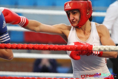 13. Mistrzostwa Polski Kobiet w Boksie - półfinał kat. 60 kg: Karolina Graczyk (Copacabana Konin) - Natalia Kowalska (Carbo Gliwice) KO-B 1. runda