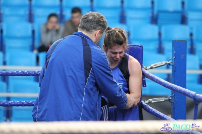 13. Mistrzostwa Polski Kobiet w Boksie - półfinał kat. 60 kg: Karolina Graczyk (Copacabana Konin) - Natalia Kowalska (Carbo Gliwice) KO-B 1. runda