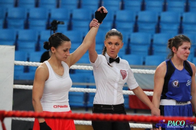 13. Mistrzostwa Polski Kobiet w Boksie - półfinał kat. 60 kg: Karolina Graczyk (Copacabana Konin) - Natalia Kowalska (Carbo Gliwice) KO-B 1. runda