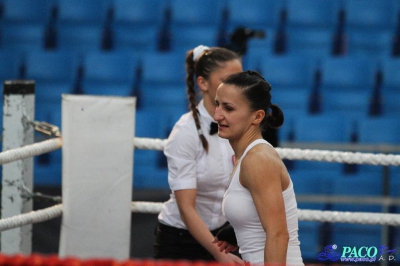 13. Mistrzostwa Polski Kobiet w Boksie - półfinał kat. 60 kg: Karolina Graczyk (Copacabana Konin) - Natalia Kowalska (Carbo Gliwice) KO-B 1. runda