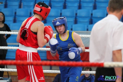 13. Mistrzostwa Polski Kobiet w Boksie - półfinał kat. 69 kg: Natalia Holińska (Skorpion Szczecin) - Ewa Gawenda (Carbo Gliwice) 3:0