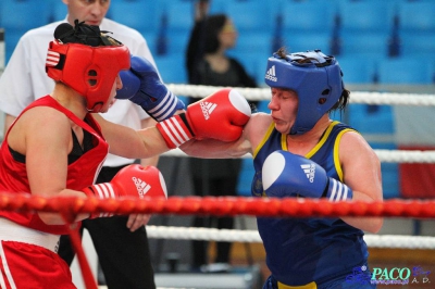 13. Mistrzostwa Polski Kobiet w Boksie - półfinał kat. 69 kg: Natalia Holińska (Skorpion Szczecin) - Ewa Gawenda (Carbo Gliwice) 3:0