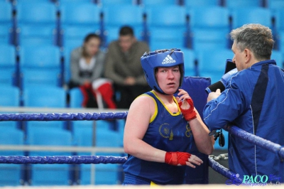 13. Mistrzostwa Polski Kobiet w Boksie - półfinał kat. 69 kg: Natalia Holińska (Skorpion Szczecin) - Ewa Gawenda (Carbo Gliwice) 3:0