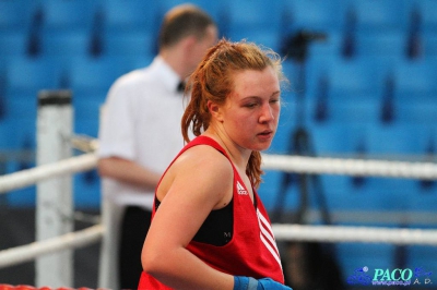 13. Mistrzostwa Polski Kobiet w Boksie - półfinał kat. 69 kg: Natalia Holińska (Skorpion Szczecin) - Ewa Gawenda (Carbo Gliwice) 3:0