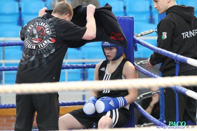 13. Mistrzostwa Polski Kobiet w Boksie - półfinał kat. 69 kg: Magdalena Konarska (Garda Karczew) - Hanna Solecka (Skorpion Szczecin) 1:2