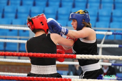 13. Mistrzostwa Polski Kobiet w Boksie - półfinał kat. 69 kg: Magdalena Konarska (Garda Karczew) - Hanna Solecka (Skorpion Szczecin) 1:2