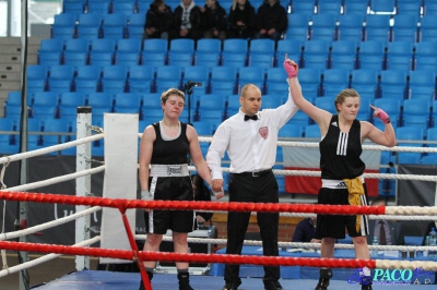 13. Mistrzostwa Polski Kobiet w Boksie - półfinał kat. 69 kg: Magdalena Konarska (Garda Karczew) - Hanna Solecka (Skorpion Szczecin) 1:2