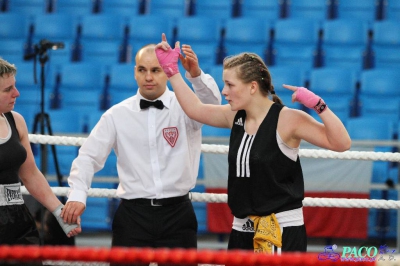 13. Mistrzostwa Polski Kobiet w Boksie - półfinał kat. 69 kg: Magdalena Konarska (Garda Karczew) - Hanna Solecka (Skorpion Szczecin) 1:2